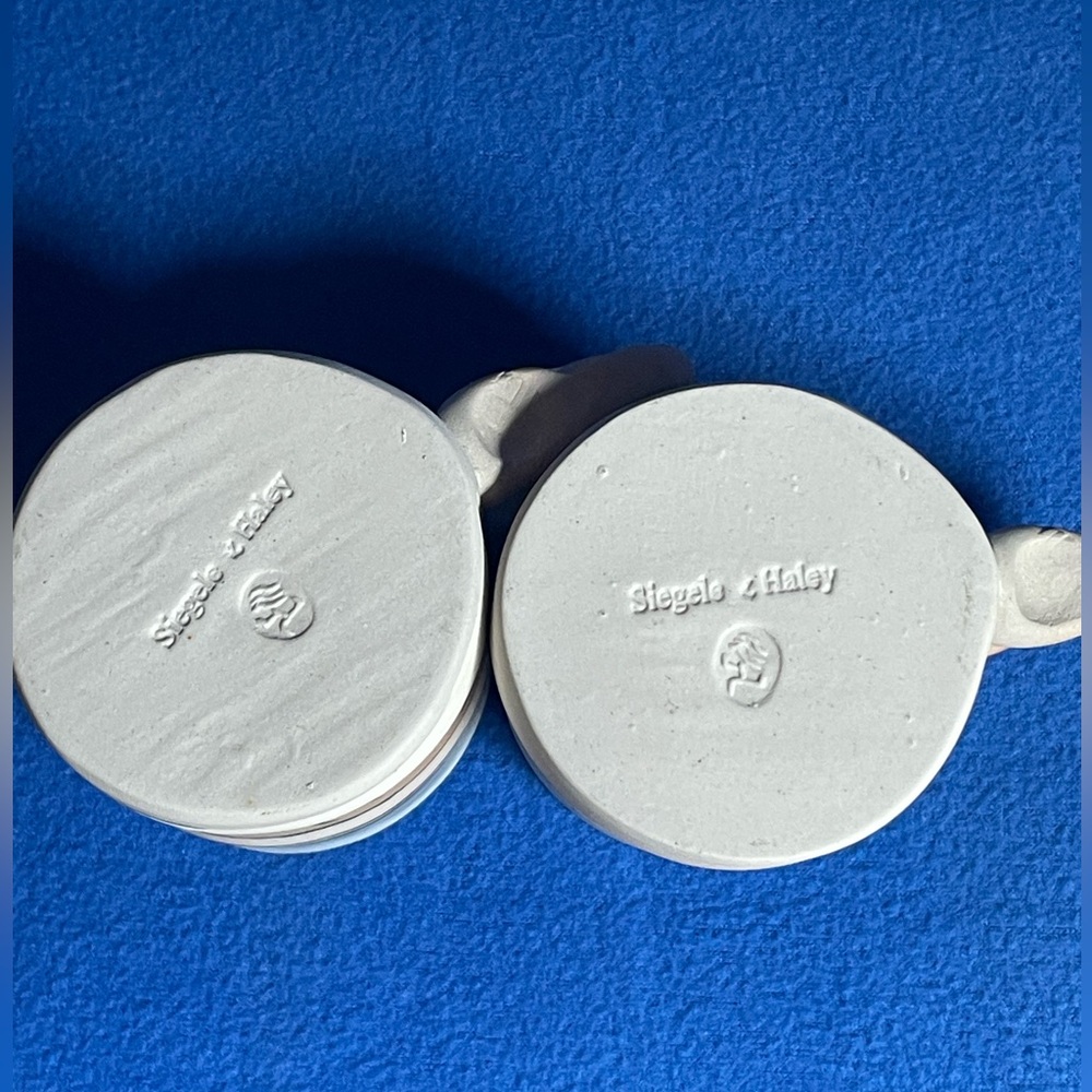 ☕️ Siegelle & Haley Handcrafted Mugs. Buzzard Mountain Pottery Line. PAIR. ☕️ - Picture 14 of 16